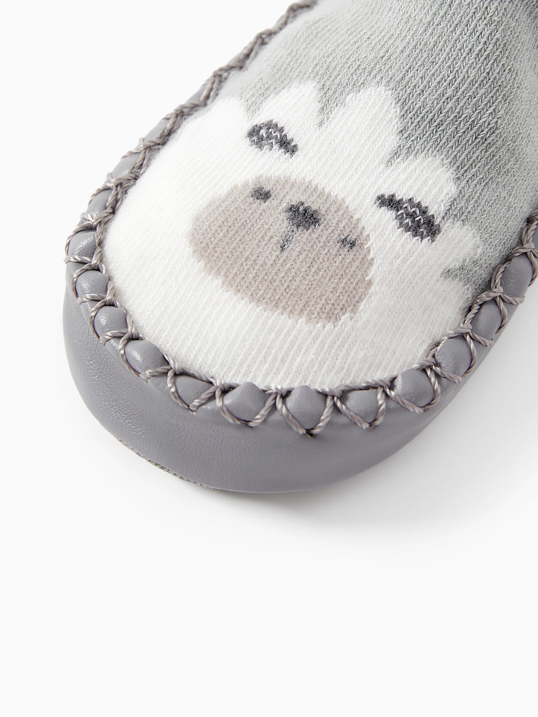 Baby Animal Print Antiskid Shoe Socks Grey