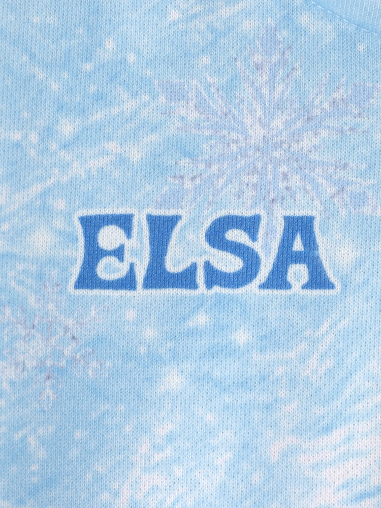 Blouson aviateur imprimé flocons de neige Elsa Disney La Reine des Neiges pour petite fille, bleu
