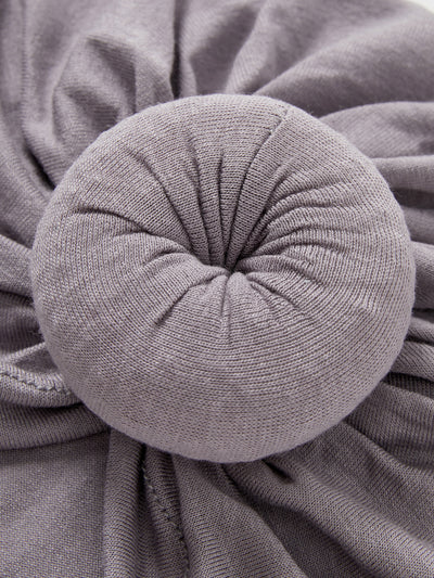 Baby / Toddler Sweet Solid Knot Newborn Hat Light Grey