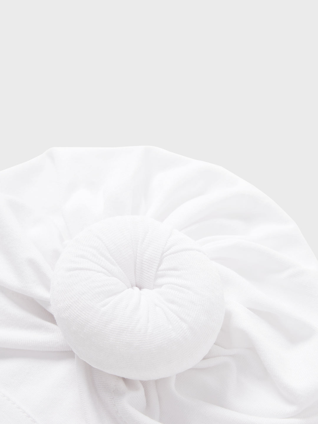 Baby / Toddler Sweet Solid Knot Newborn Hat White