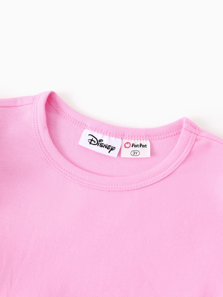 Robe à volants et manches flottantes pour petite fille Disney Princess Ariel, rose