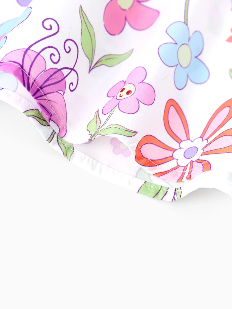 Disney Princess Toddler Girl Rapunzel Childlike Ruffle Flutter-sleeve Dress Light Purple