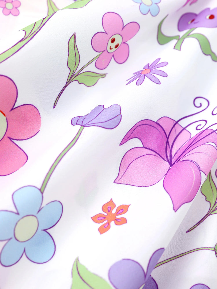 Disney Princess Toddler Girl Rapunzel Childlike Ruffle Flutter-sleeve Dress Light Purple