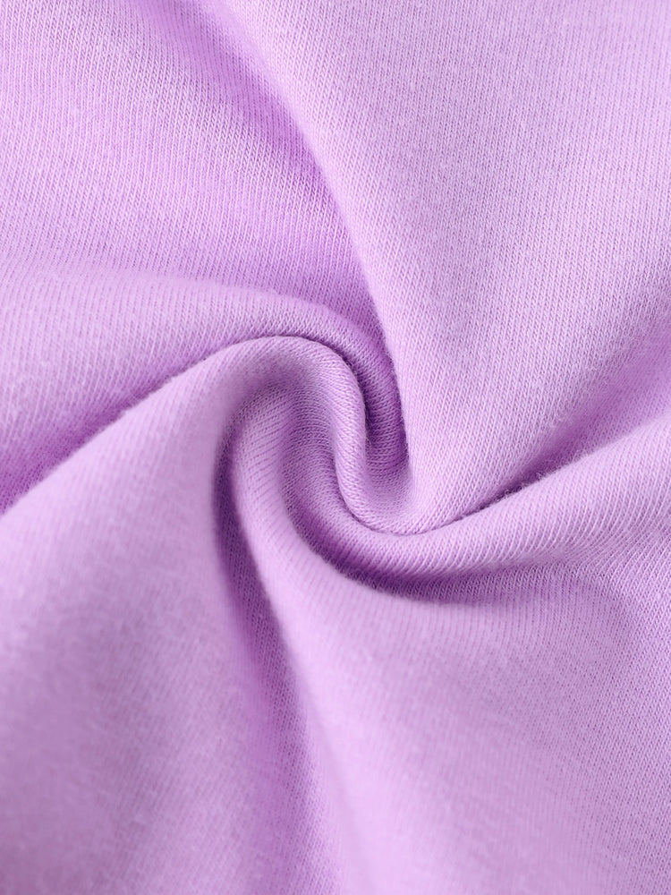 Disney Princess Toddler Girl Rapunzel Childlike Ruffle Flutter-sleeve Dress Light Purple