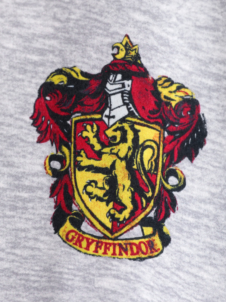 Harry Potter Kind Mädchen Rüschen Rand Pyjamas Nachthemd hellgrau