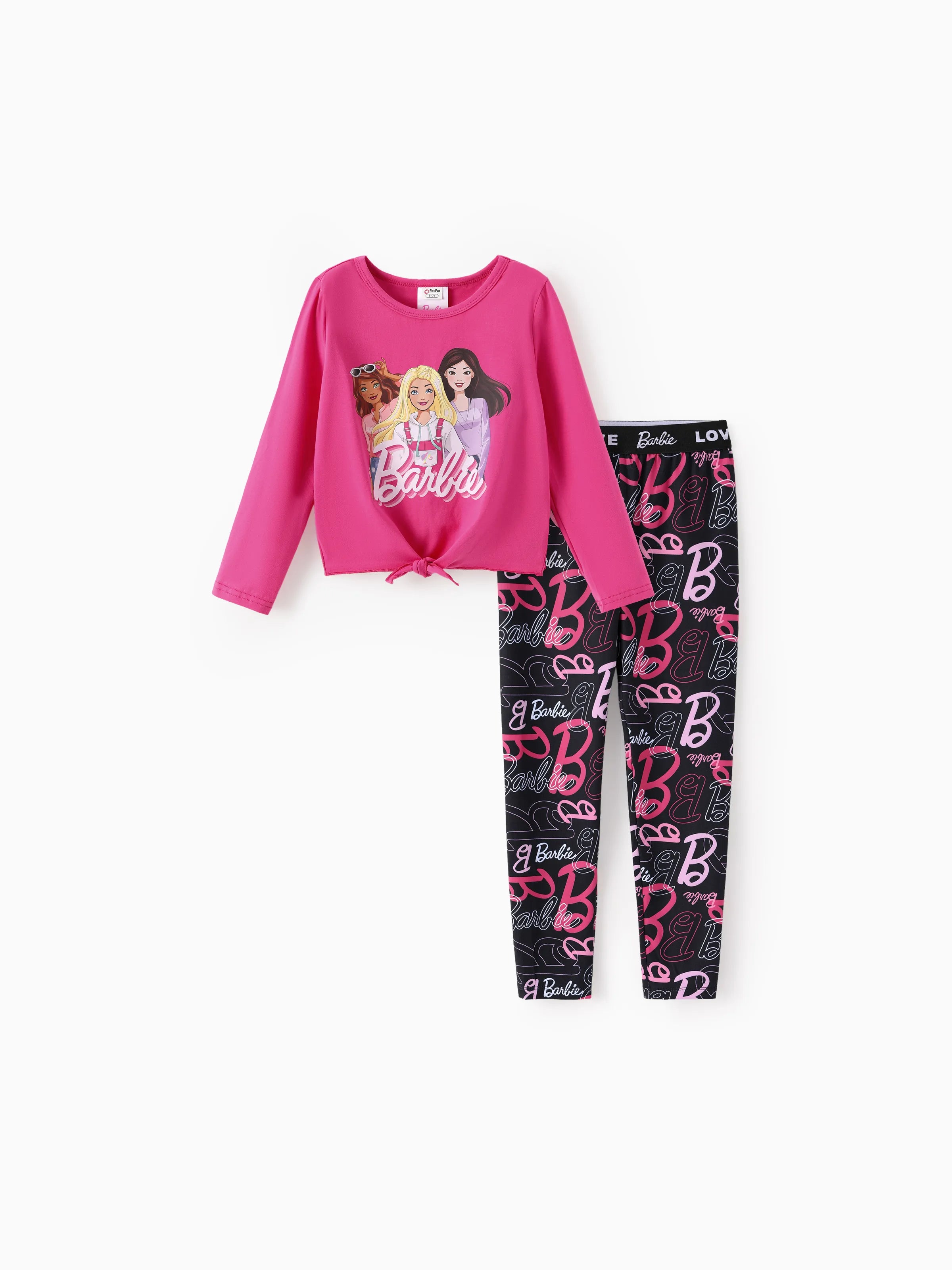 Ensemble Barbie pour petite fille, t-shirt à manches longues ou jupe e Ensemble Barbie pour petite fille, t-shirt à manches longues ou jupe e