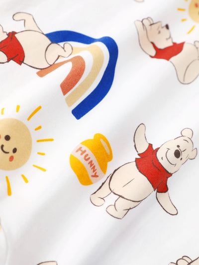 Combinaison jaune en coton bio pour bébé fille Disney Winnie l'Ourson