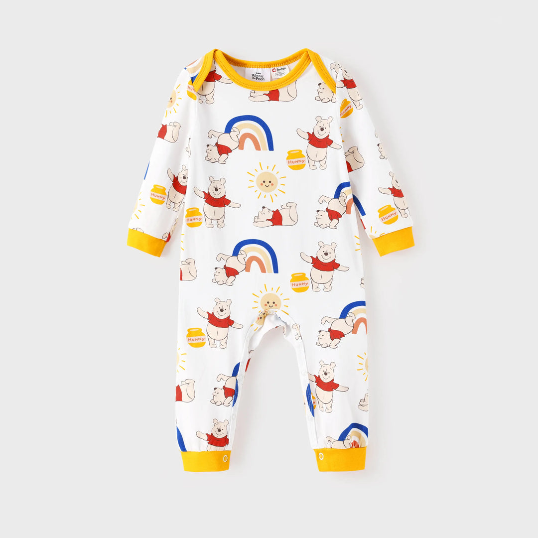 Disney Winnie the Pooh Baby Girl Organic Cotton Jumpsuit Yellow