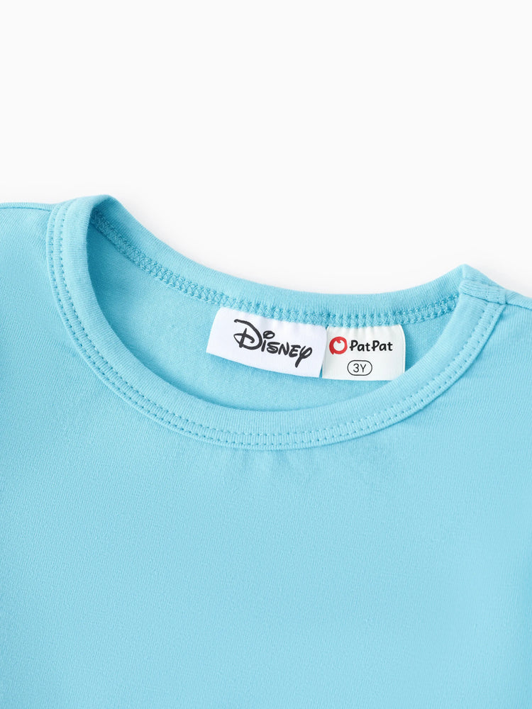 Disney Princess Toddler Girl Moana Childlike Ruffle Flutter-sleeve Dress Turquoise