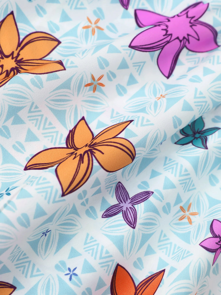 Disney Princess Toddler Girl Moana Childlike Ruffle Flutter-sleeve Dress Turquoise