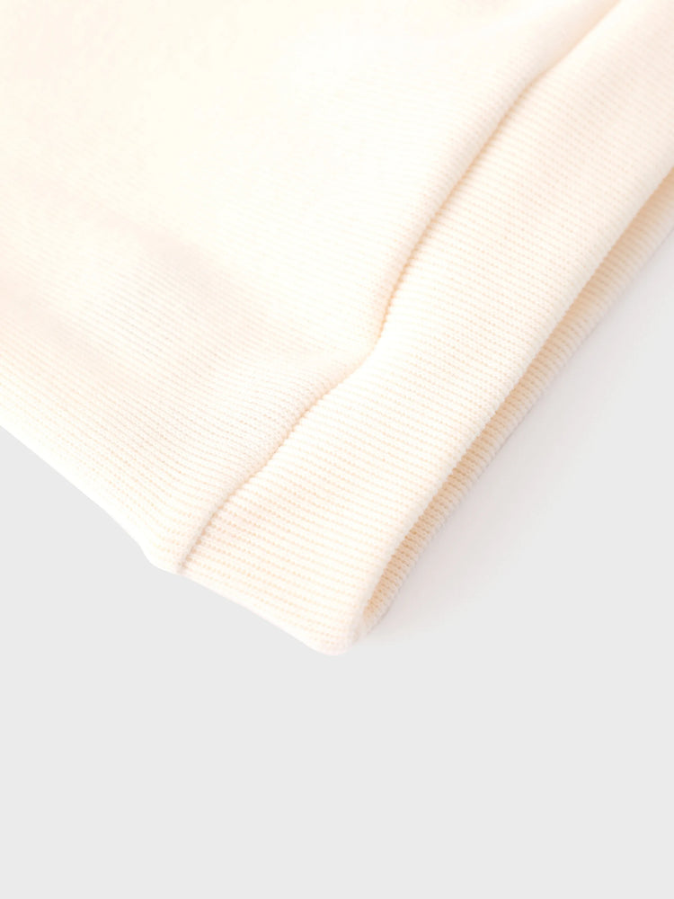 Disney Mickey and Friends Toddler Girl 2pcs Mickey Mouse Cotton Long-sleeve Top And Tweed Bowknot Skirt Set Beige