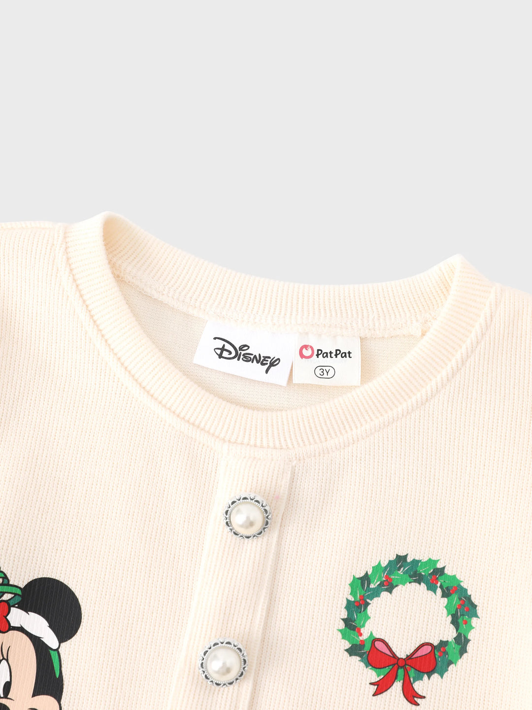 Disney Mickey and Friends Kleinkind Mädchen 2-teiliges Set aus Strickoberteil und Tweed-Schleifenröcken  Beige