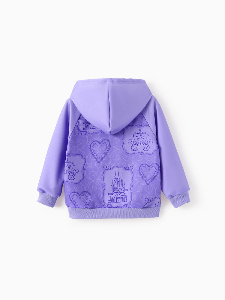 Ensemble sweat à capuche et leggings Disney Princess Raiponce pour petite fille, violet