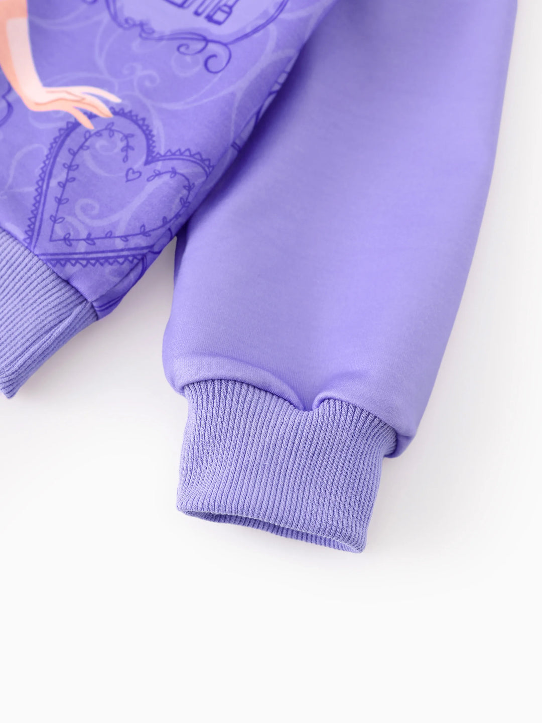 Disney Prinzessin Kleinkind Mädchen Rapunzel Kapuzenpullover Sweatshirt und Leggings Set lila
