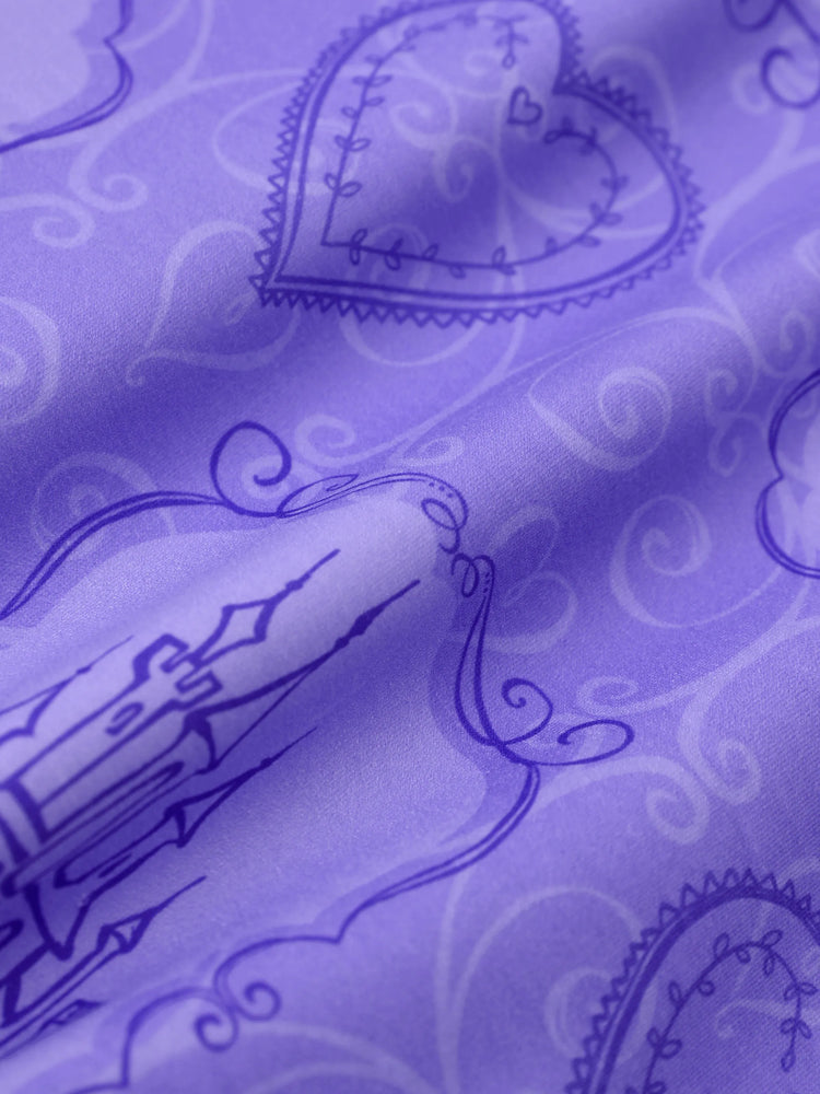 Ensemble sweat à capuche et leggings Disney Princess Raiponce pour petite fille, violet