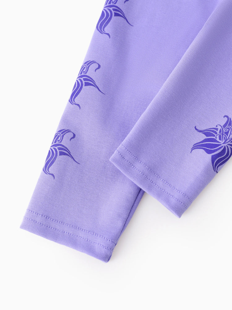 Ensemble sweat à capuche et leggings Disney Princess Raiponce pour petite fille, violet