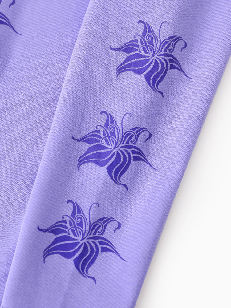 Ensemble sweat à capuche et leggings Disney Princess Raiponce pour petite fille, violet