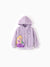 Disney Princess Toddler Girl Rapunzel Double-sided Fleece Hooded Jacket Purple
