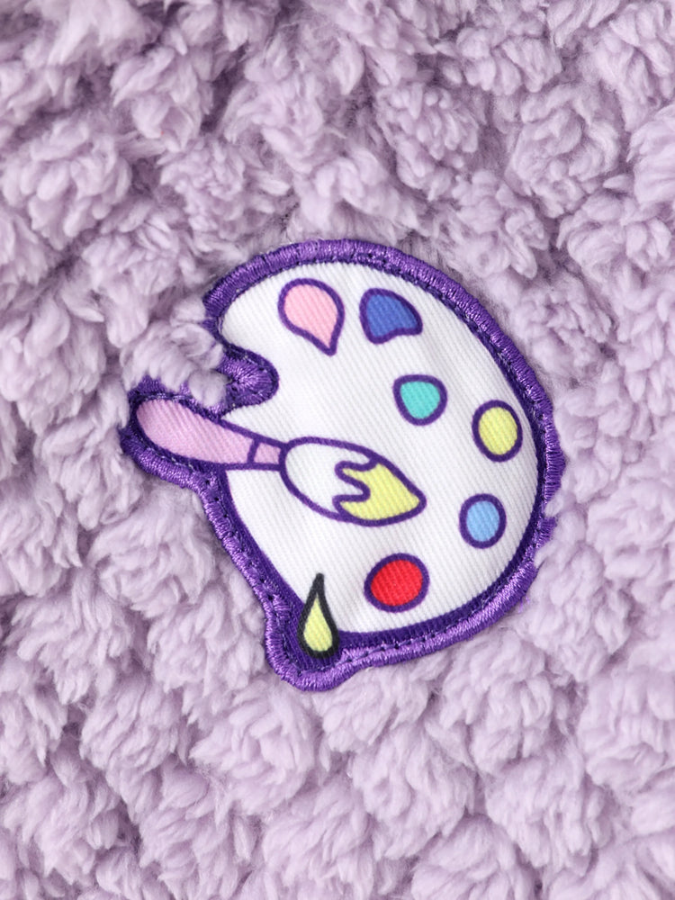 Veste polaire à capuche double face violette Disney Princess Raiponce pour petite fille