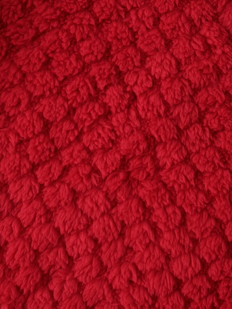 Disney Mickey and Friends Toddler Girl Minnie Mouse Plush Bowknot 3D Ears Hooded Long-sleeve Coat Red