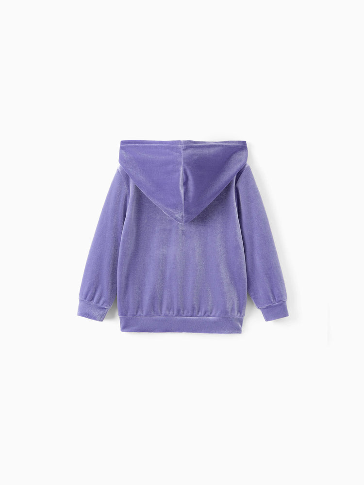 Disney Princess Toddler Girl Jasmine 2pcs Fleece Sweatshirt and Flared Pants Set Purple