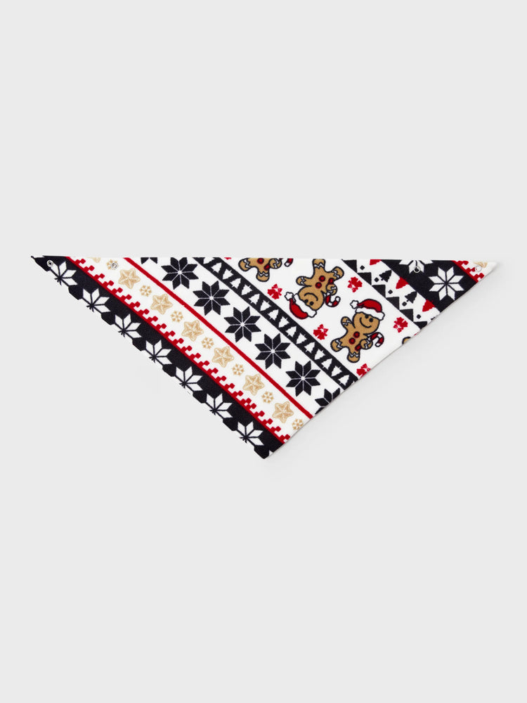 Ensemble pyjama de Noël assorti en polaire pour toute la famille, imprimé pain d'épices et flocons de neige, avec chaussettes de Noël rouges