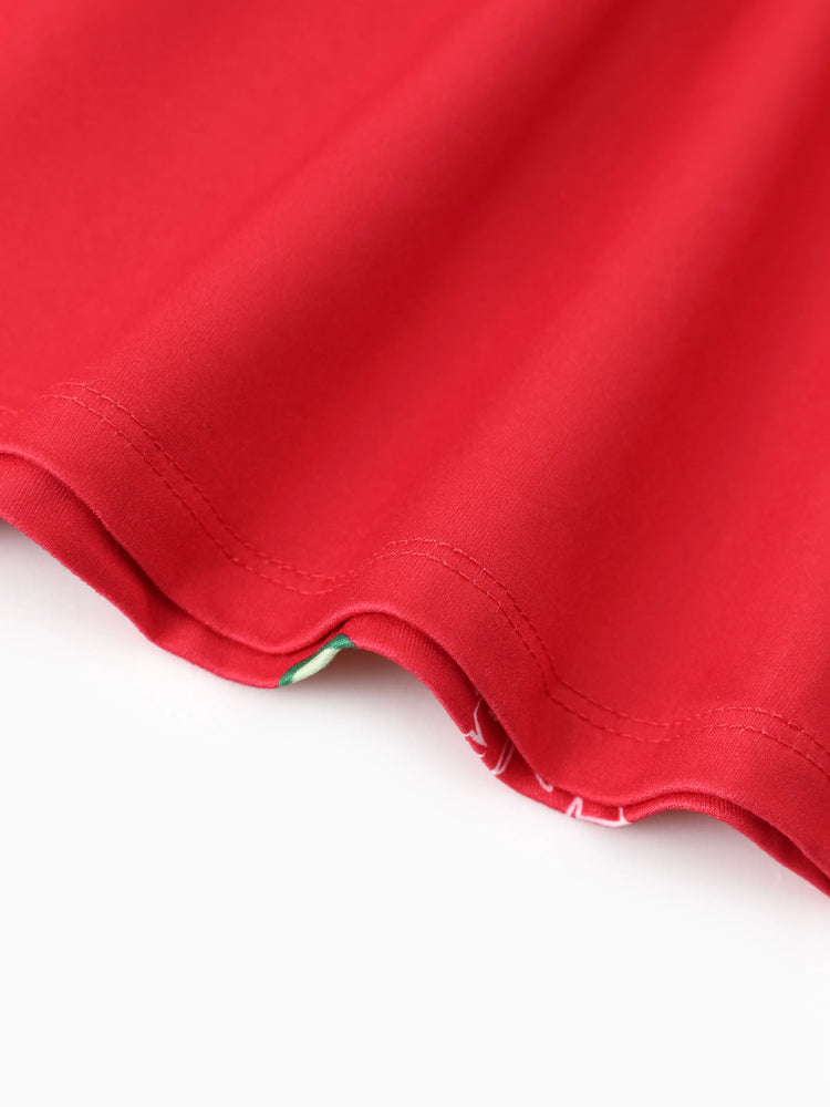 Mein kleines Pony Weihnachten Kleinkind Mädchen Schneeflocke Kleid rot