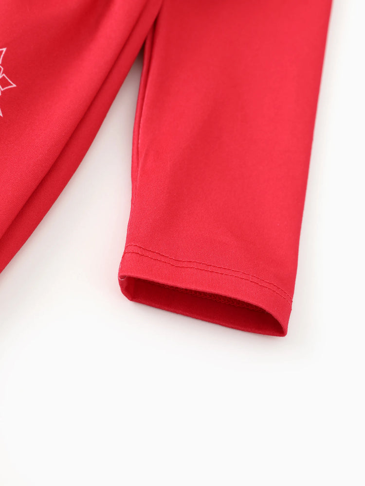 Mein kleines Pony Weihnachten Kleinkind Mädchen Schneeflocke Kleid rot