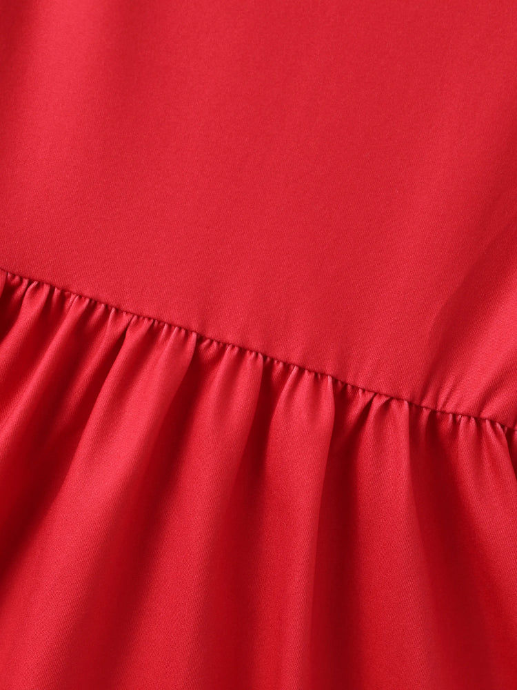 Mein kleines Pony Weihnachten Kleinkind Mädchen Schneeflocke Kleid rot