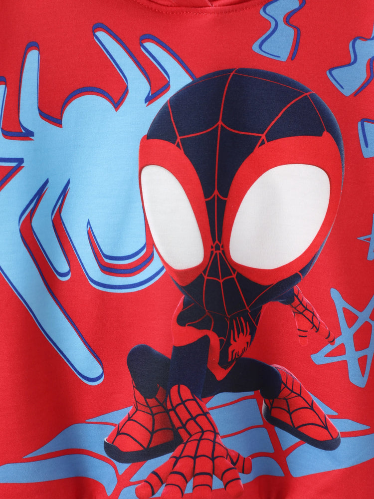 Marvel Toddler/Kids Boy Spider-Man Hooded Sweatshirt Red