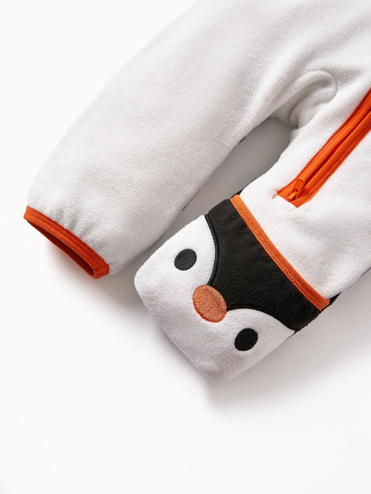 Combinaison unisexe 3D hyper-tactile pour bébé, combinaison bidirectionnelle avec motif animal, noire