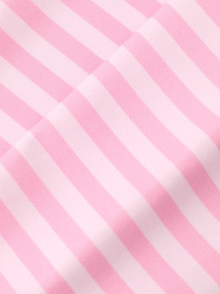 Ensemble 2 pièces tunique rayée à volants et leggings rose pour bébé/petite fille Disney Princess Ariel