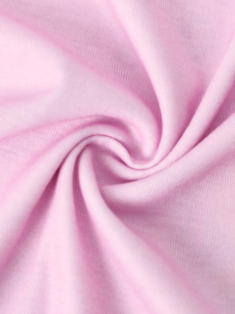 Ensemble pyjama 2 pièces Peppa Pig Naia™ à manches longues et imprimé dessert pour petite fille, rose clair