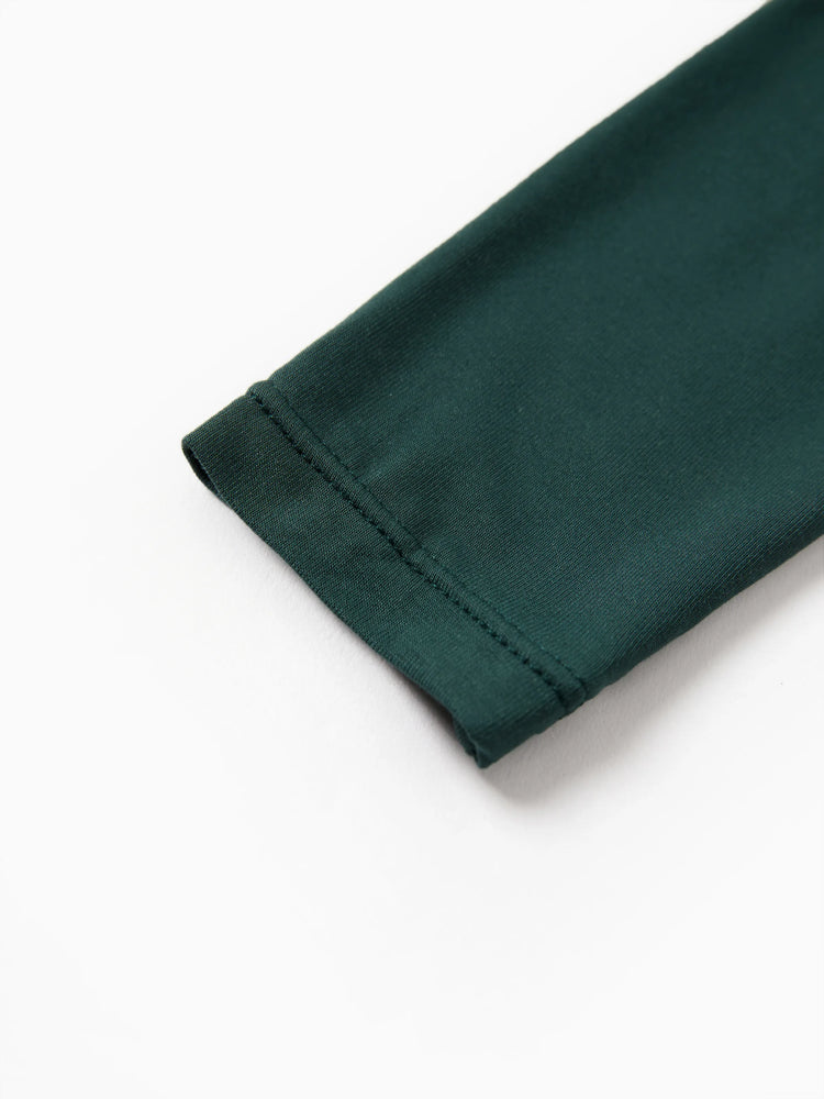 Bamboo Baby Bodysuits 2-piece Flora Long Sleeve Rompers for Baby Girls Infant Green