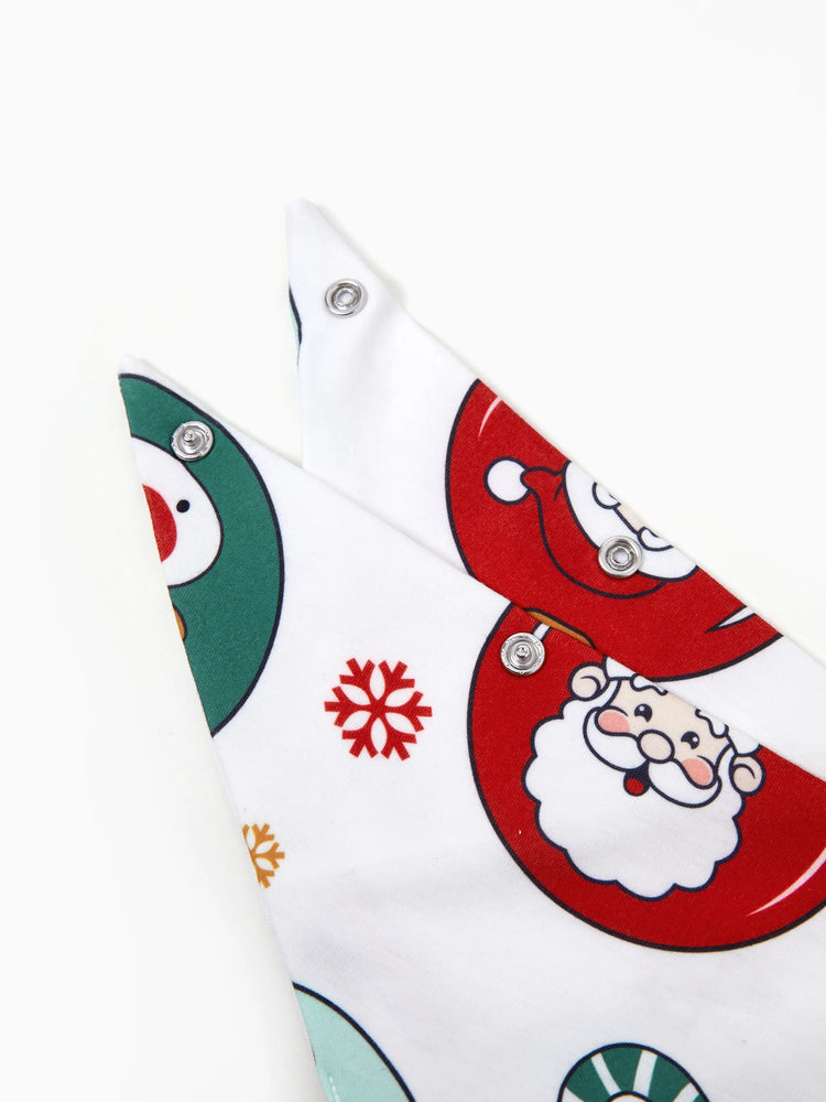 Ensemble pyjama de Noël assorti pour toute la famille, motif renne et père Noël, avec chaussettes de Noël vertes