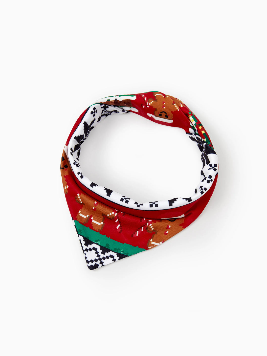 Ensemble pyjama de Noël assorti pour toute la famille, imprimé pain d'épices, manches longues et chaussettes de Noël rouges
