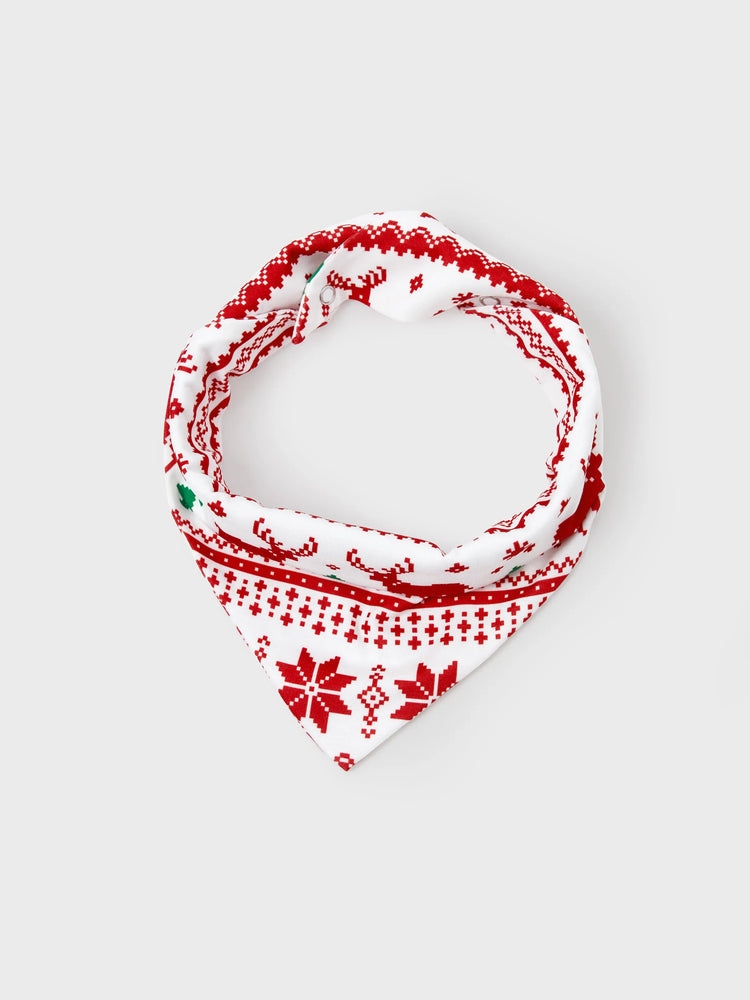 Christmas Matching Family Pajamas Set 3D Reindeer Hooded Allover Snowflake and Reindeer Print Red and White Onesie PJS with Christmas Socks Red+White