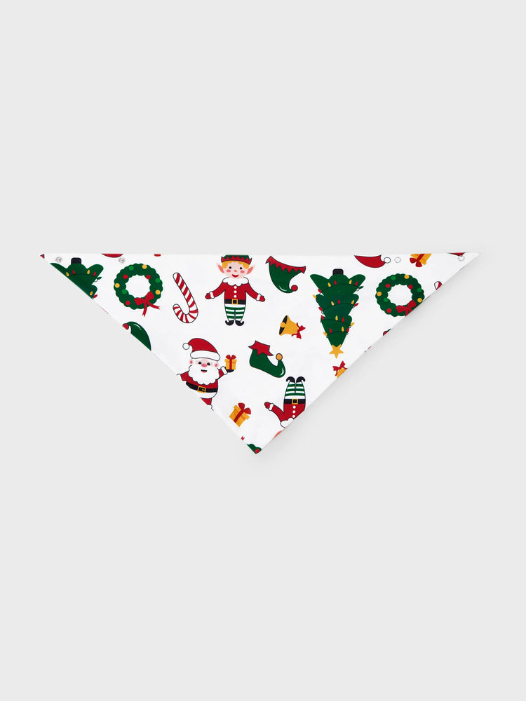 Ensemble pyjama de Noël assorti pour toute la famille, imprimé Père Noël et sapin de Noël, manches longues, avec chaussettes de Noël blanches