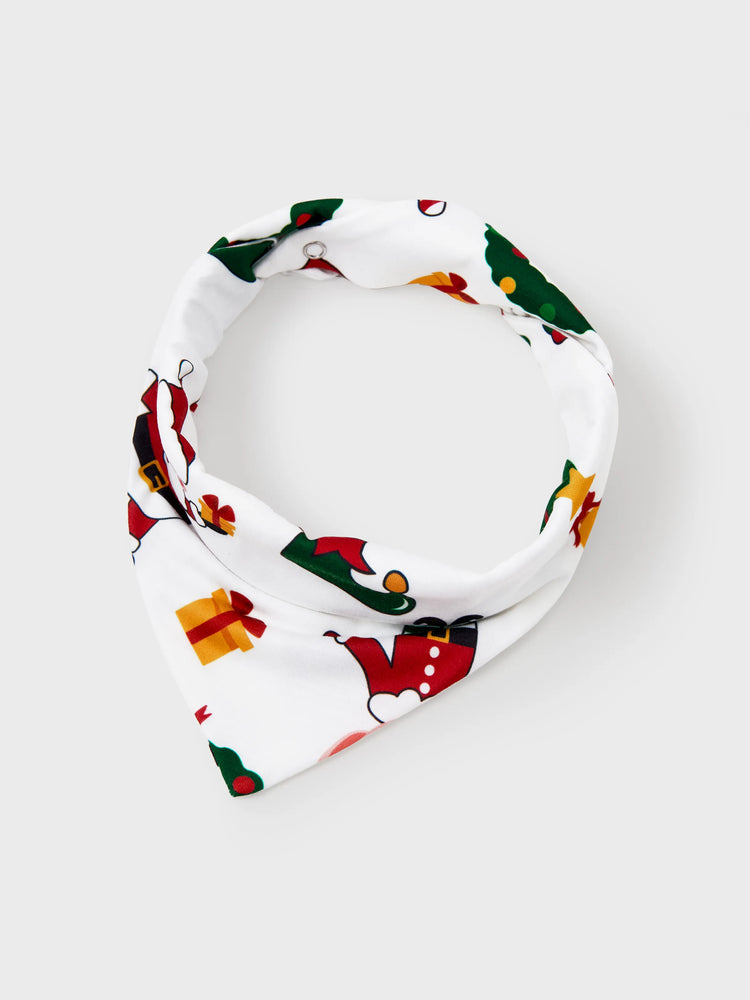 Ensemble pyjama de Noël assorti pour toute la famille, imprimé Père Noël et sapin de Noël, manches longues, avec chaussettes de Noël blanches