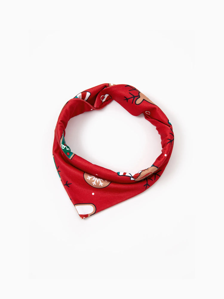 Christmas Matching Family Pajamas Set Cute Reindeer Print Long-sleeve Red PJS with Christmas Socks Red