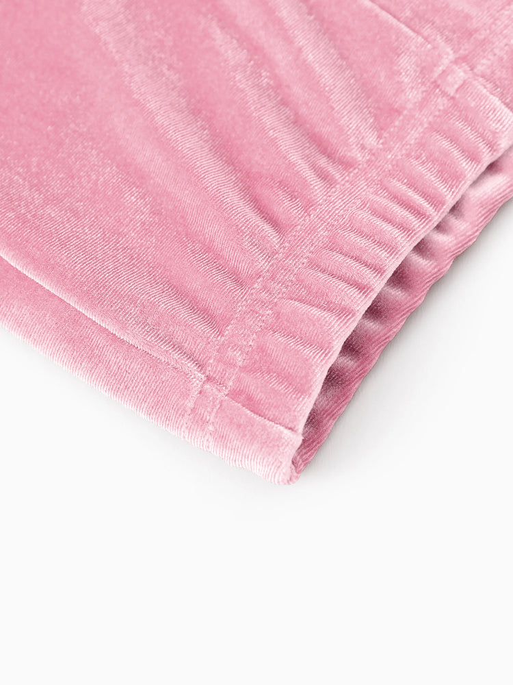 Disney Princess Toddler Girl Rapunzel 2pcs Fleece Sweatshirt and Flared Pants Set Pink