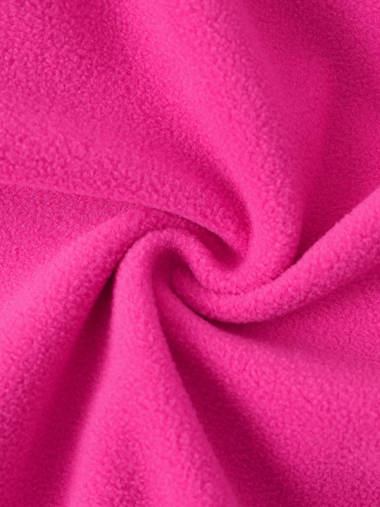 Barbie Toddler/ Kid Girl Fleece Bomber Jacket Hot Pink