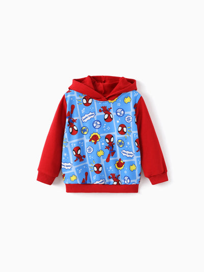 Marvel Toddler Boy Spider-Man Hoodie Sweatshirt Red