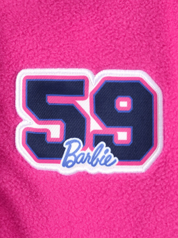 Barbie Toddler/ Kid Girl Fleece Bomber Jacket Hot Pink