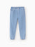 Kids Elastic Waist Denim Pants Soft Stretch Comfortable Everyday Jeans with Pockets Light Blue