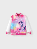 Veste bomber tie-dye My Little Pony pour petite fille, rose vif