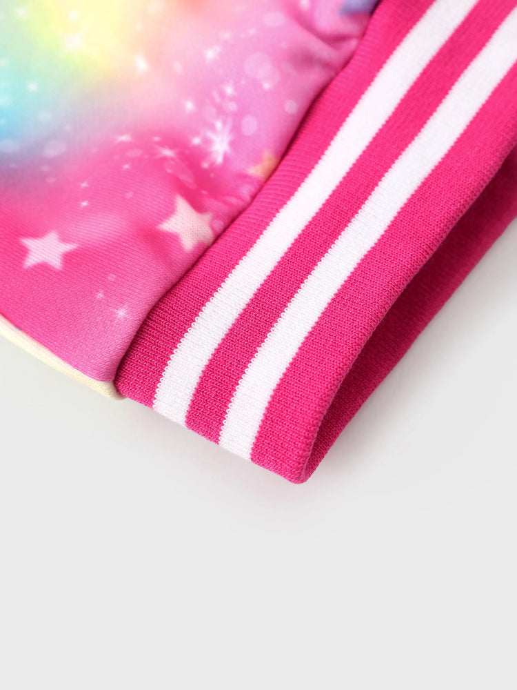 Veste bomber tie-dye My Little Pony pour petite fille, rose vif