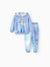 Disney Frozen Elsa&Olaf Toddler/Kid Girl 2pcs Tie dye Sweatshirt and Sweatpants Set Blue