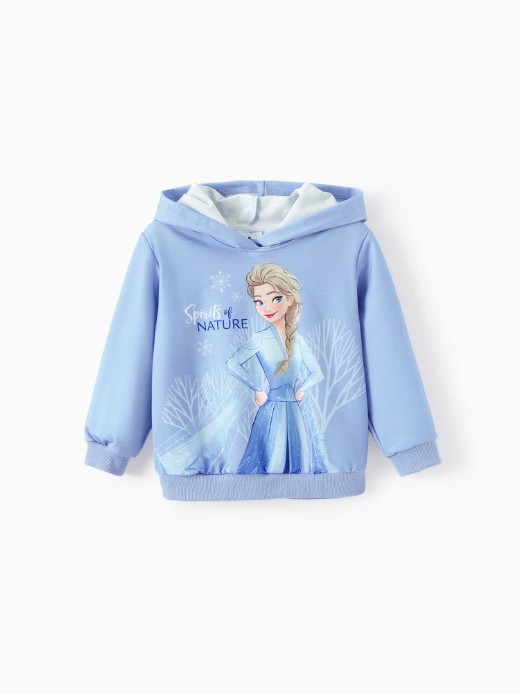Disney Frozen Elsa&Olaf Toddler/Kid Girl 2pcs Tie dye Sweatshirt and Sweatpants Set Blue