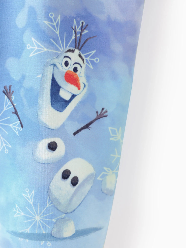 Disney Frozen Elsa&Olaf Toddler/Kid Girl 2pcs Tie dye Sweatshirt and Sweatpants Set Blue